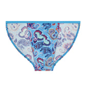 Funky Styles Tanga Briefs | Turquoise Print 403043-P0PF